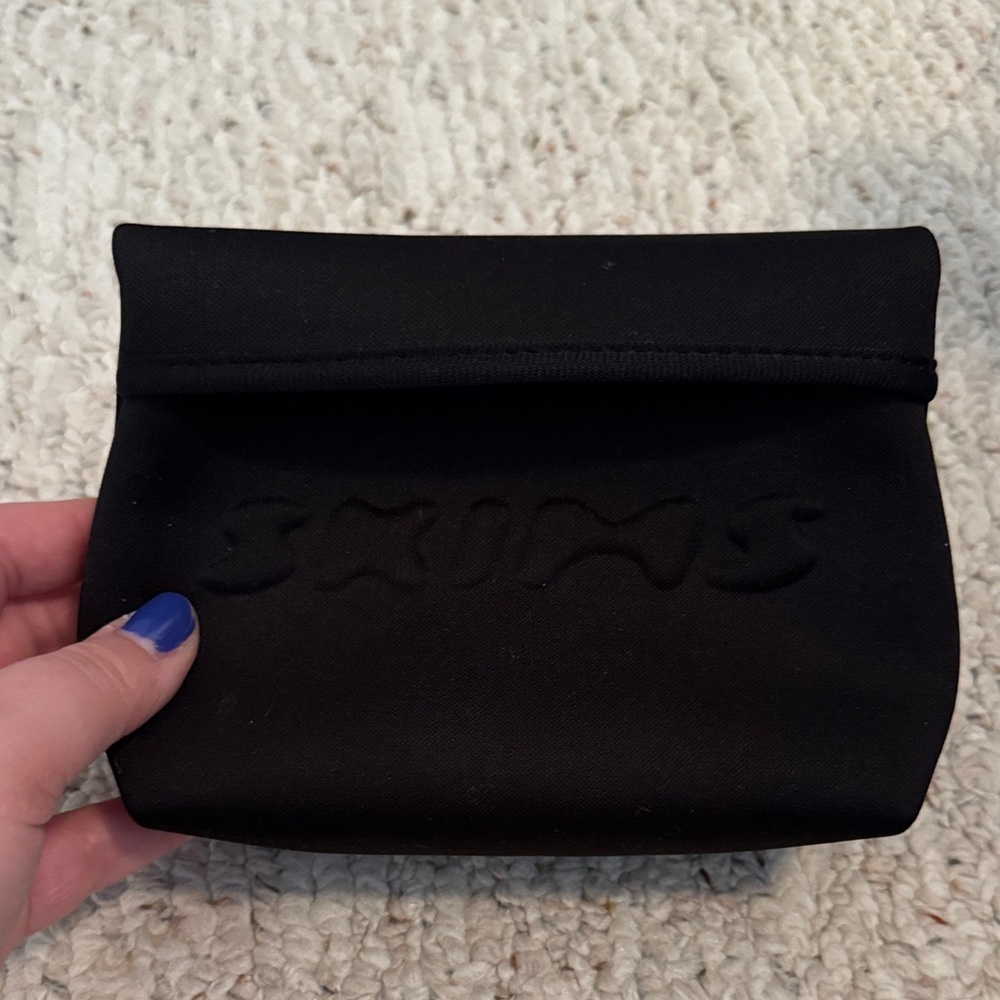Skims Black Cosmetic Pouch